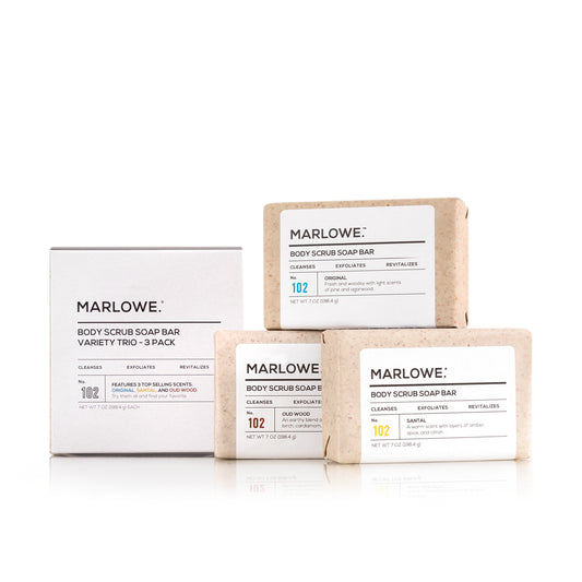 No. 102 Body Scrub Soap Bar - Scent Variety Trio (3 Bars)