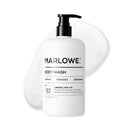 MARLOWE. Original Sage and Fir body wash bottle showing the product label with natural sage and fir scent details.