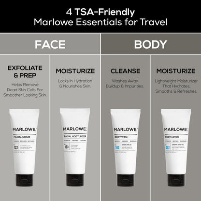 Travel Essentials Kit (TSA Approved) - MARLOWE Skin
