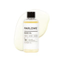 MARLOWE. beard oil for face, showing a bottle with dropper and well-groomed beard, natural grooming product for facial hair care.