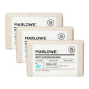 Marlowe original sage and fir scrub soap bar, natural bar soap with herbal scent, packed in a set of three for cleansing and exfoliating.