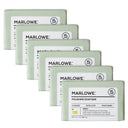 MARLOWE lightly exfoliating neroli soap bar, natural bar soap with citrus scent, showcasing its textured surface and elegant packaging.