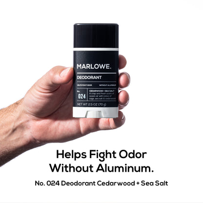 No. 024 Deodorant - 2.5 oz - Cedarwood + Sea Salt