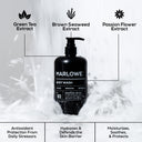 MARLOWE cedarwood and sea salt body wash with natural ingredients and a refreshing, woody scent.