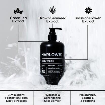 No. 103 Body Wash- Cedarwood + Sea Salt