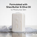 Marlowe moisturizing soap bar with sage and fir, natural bar soap featuring herbal ingredients and a clean, refreshing appearance.