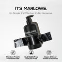 MARLOWE cedarwood and sea salt body wash bottle with natural ingredients and a clean, minimalist label.