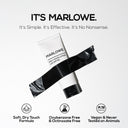 MARLOWE daily face lotion with SPF 50, lightweight moisturizer in a white pump bottle, suitable for daily facial sun protection.