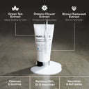 MARLOWE facial cleanser for face with natural ingredients, shown in a clear bottle with a pump dispenser on a white background.