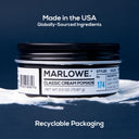 Marlowe No.174 Hair Cream Pomade in packaging, showcasing the stylish container for hair styling and grooming.