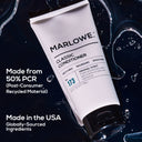 MARLOWE. hair conditioner in sleek bottle, featuring product label with natural ingredients and professional hair care branding.