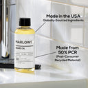 MARLOWE beard oil face product in a sleek bottle, showcasing packaging and labeling for nourishing facial hair care.