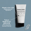 MARLOWE. post shave lotion for face in sleek packaging, designed to soothe and refresh after shaving.