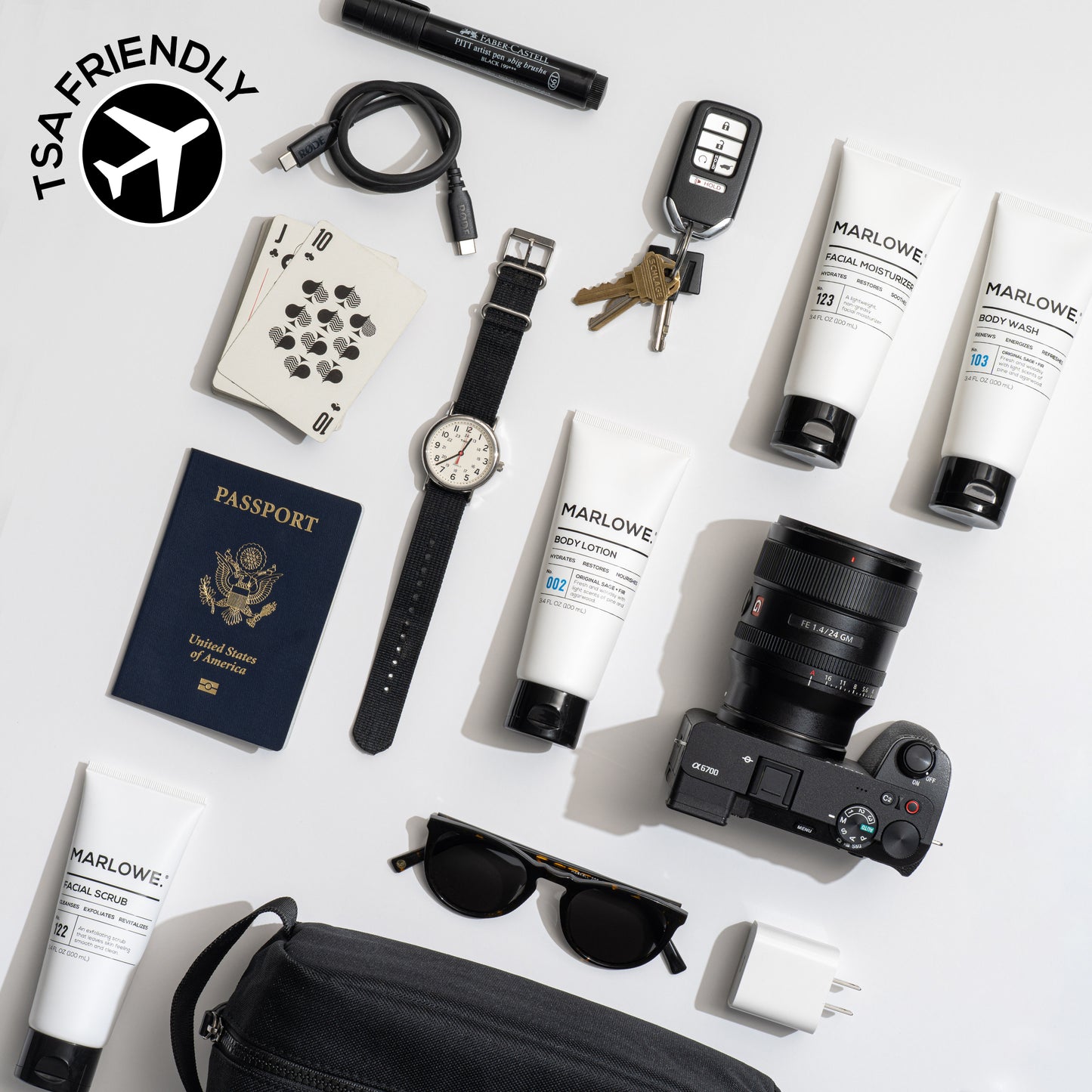 Travel Essentials Kit (TSA Approved) - MARLOWE Skin