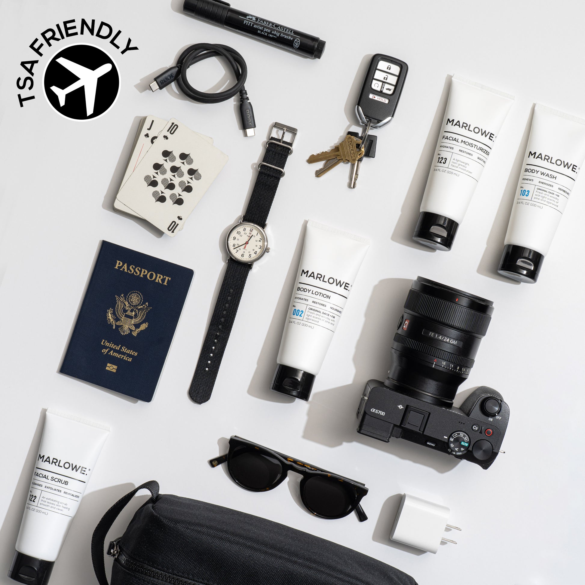 Travel Essentials Kit (TSA Approved) - MARLOWE Skin