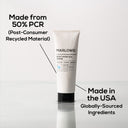 MARLOWE. Sage + Fir body wash and scrub in sleek packaging, natural ingredients for cleansing and exfoliating the skin.