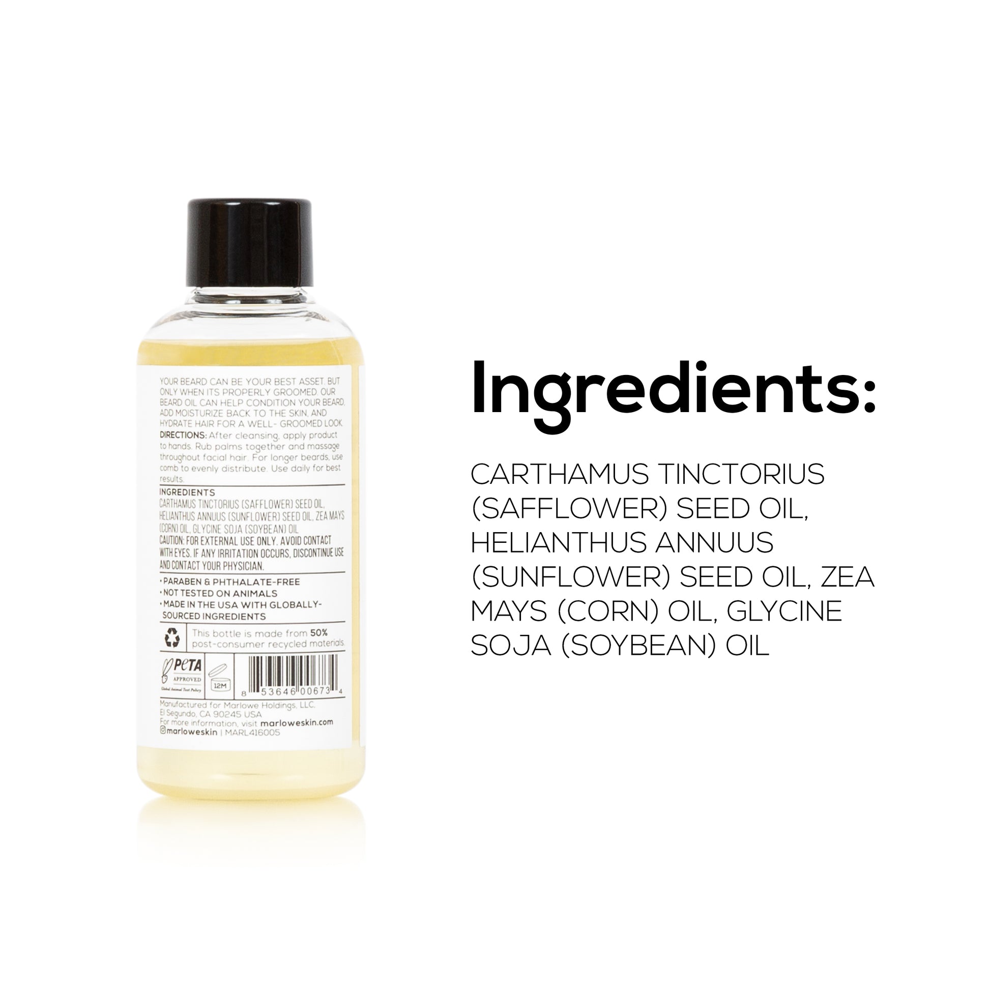 No. 143 Beard Oil 3oz - MARLOWE Skin