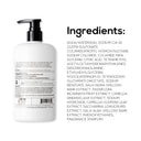 MARLOWE. Santal body wash with natural ingredients, featuring a sleek bottle and fresh, earthy scent in a close-up view.