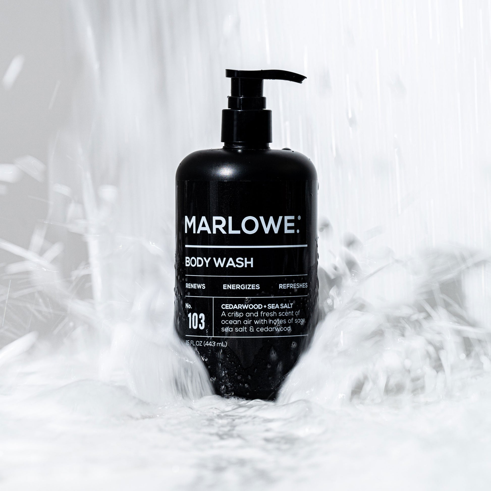 MARLOWE. No. 103 Cedarwood + Sea Salt Body Wash