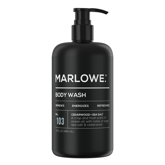 MARLOWE. No. 103 Cedarwood + Sea Salt Body Wash