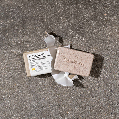 MARLOWE. No. 102 Santal Body Scrub Soap Bar