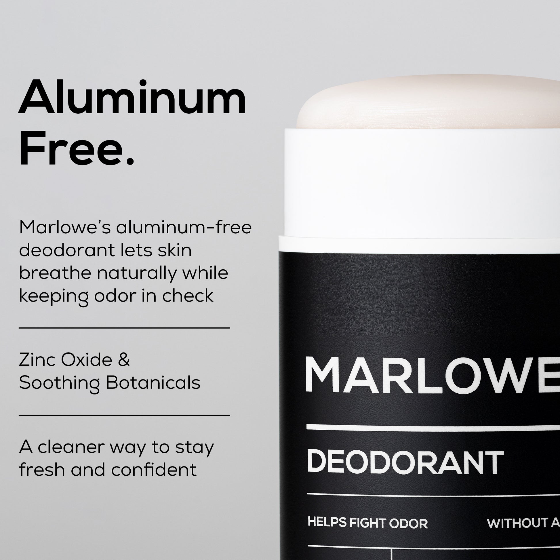 Marlowe cedarwood and sea salt set featuring natural skincare products with aluminum-free formula in sleek packaging