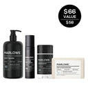 MARLOWE Cedarwood and Sea Salt beard care set with grooming products and accessories for a clean, natural look.