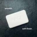 Danny MARLOWE Butt Face dual-sided soap bar with distinct textured and smooth surfaces for skincare.