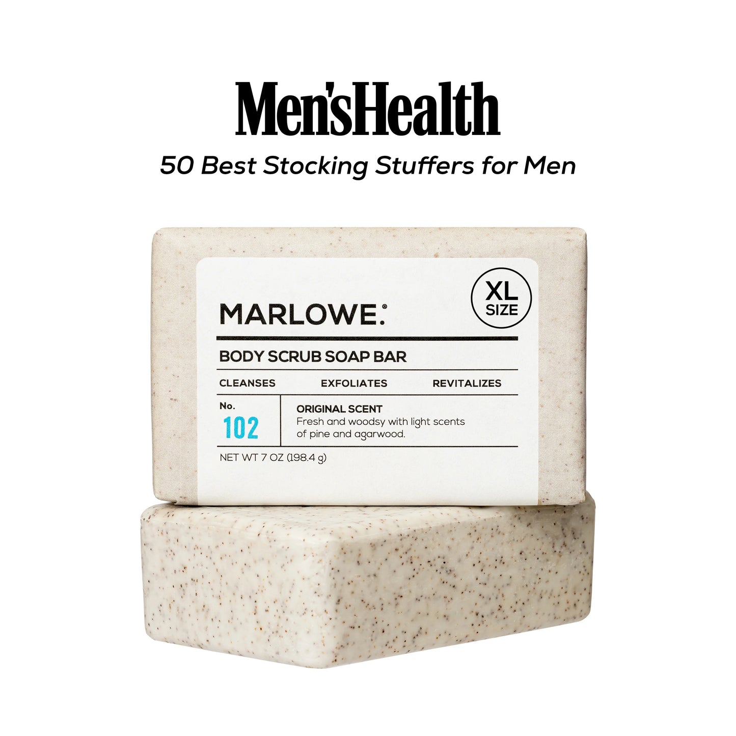 No. 102 Body Scrub Soap Bar - Original Sage + Fir