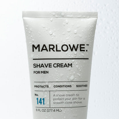 MARLOWE. Men's Shave Cream 6 oz. - Front Detail