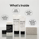 Men's Simple Skincare Set — Cedarwood + Sea Salt