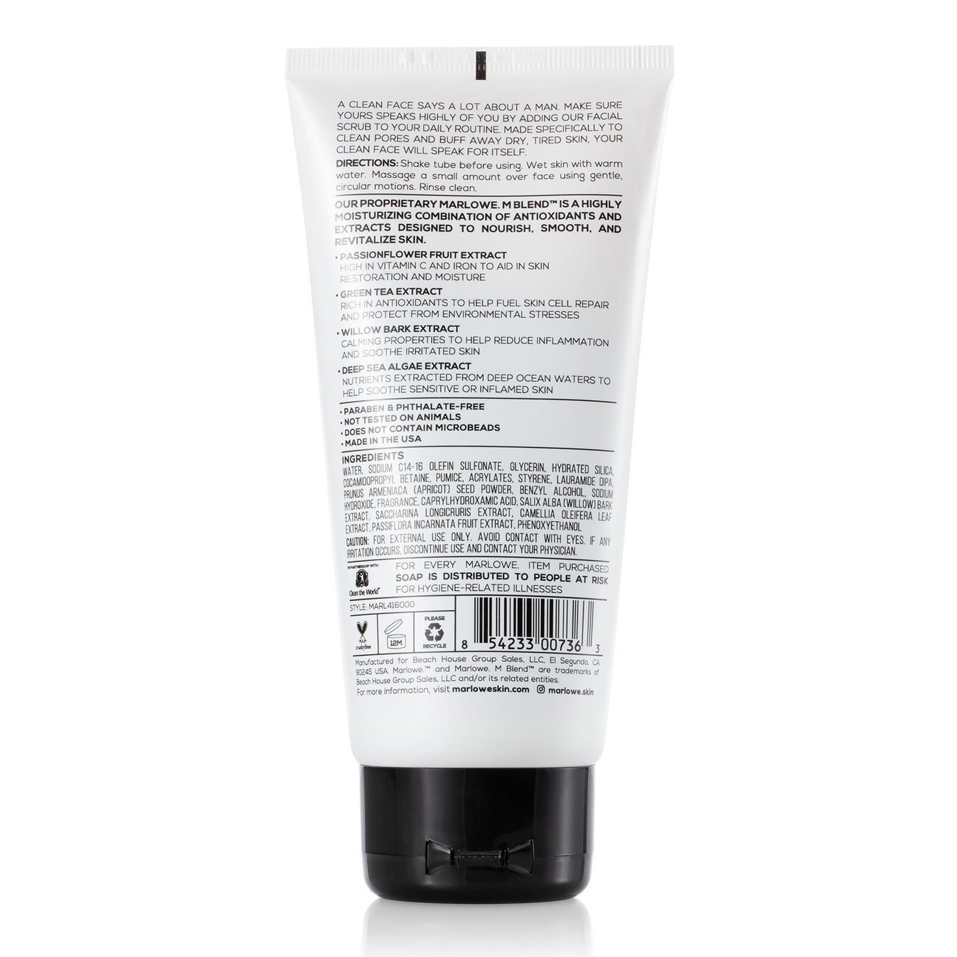 Men's Facial Scrub – MARLOWE Skin